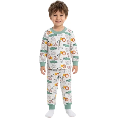 YEŞİL HAYVANLAR ALEMİ PİJAMA 3Y,4Y,5Y,6Y Erkek