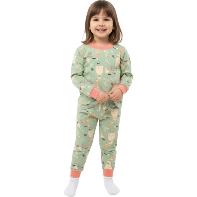 YEŞİL MUTFAK PİJAMA 3Y,4Y,5Y,6Y Kız