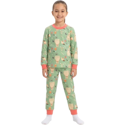 YEŞİL MUTFAK PİJAMA 7Y,8Y,9Y Kız