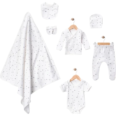 YILDIZ DESENLİ 7’Lİ ZIBIN SET 3 Ay Uni