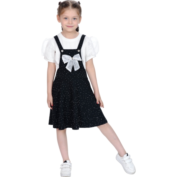 ZARA TAŞLI PAPYONLU ELBİSE  4Y,6Y,3Y,5Y,7Y Kız