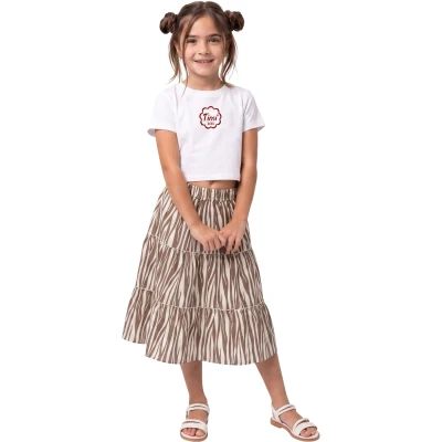 ZEBRA DESENLİ ETEK  8Y,9Y,10Y,11Y,12Y Kız