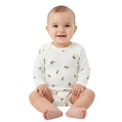 ZEYTİN DALI RAPORLU UZUN KOL BADİ KÜÇÜK 1 Ay,3 Ay,6 Ay,9 Ay Kız