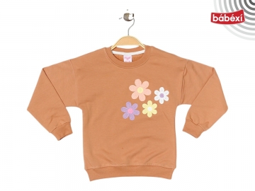 DÖRT RENKLİ ÇİÇEK NAKIŞLI SWEAT  5Y,6Y,7Y,8Y Kız