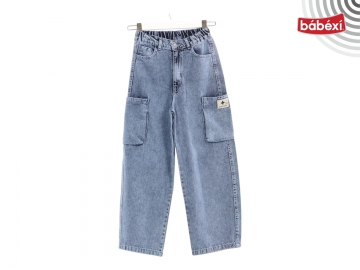 Palazzo Kargo Cepli Kız Kot Pantolon 8Y,9Y,10Y,11Y Kız