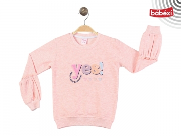 KOL FIRFIRLI YES! KALP NAKIŞLI SWEAT  9Y,10Y,11Y,12Y Kız