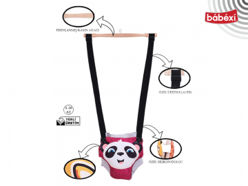07 dijital baskılı pembe panda hoppala 12 Ay Uni