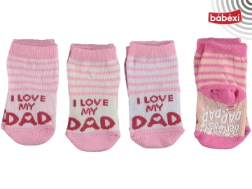 Abs Baskılı Desenli Bebe Soket 12 Ay,18 Ay,2Y Kız