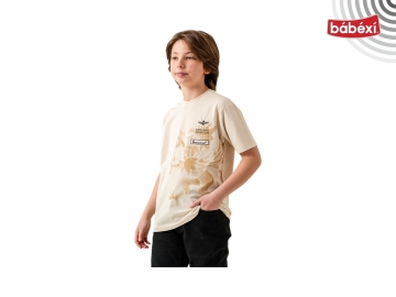 O Yaka Nakışlı Tişört  9Y,10Y,11Y,12Y Erkek