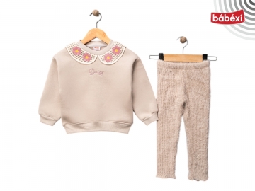 Nakışlı Yakalı Üç İp Kız Tk 3Y,4Y,5Y,6Y Kız