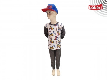 Füme Traktör Baskılı Bebe 2Y,3Y,4Y Erkek