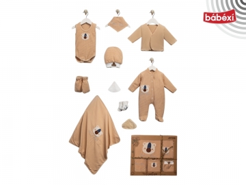 10 Lu Organik Waffle Bear Lüx Set  Uni