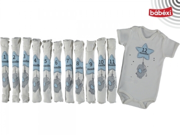 Babydo Kısa Kollu Ay Badi  Erkek