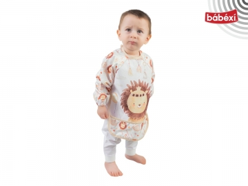 Bohem Lion Desenli Kollu Mama Önlüğü 6 Ay,9 Ay,12 Ay,18 Ay,2Y Uni