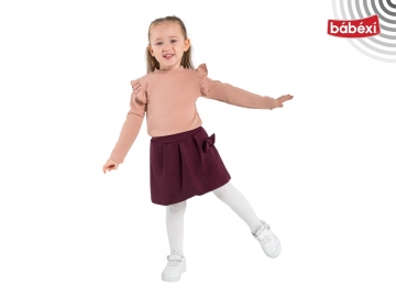 Pileli Fiyonklu Gusto Etek Takim 2Y,3Y,4Y,5Y Kız