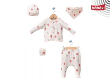 Çilek 5li Set 1 Ay,3 Ay Kız