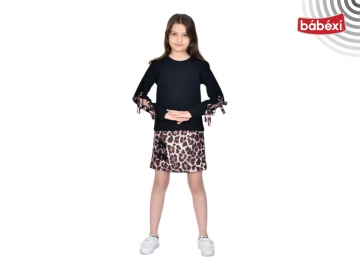 LEOPAR YIRTMAÇLI ETEKLİ TAKIM 10 Yaş,11 Yaş,12 Yaş,13 Yaş, Kız
