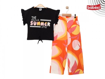 The Summer Baskılı Viskon Takım 7Y,8Y,9Y,10Y Kız