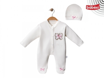 Taşlı Bebe Tulum Kelebek  3 Ay,6 Ay,9 Ay Kız