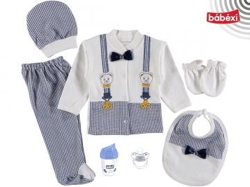 Papyon Emzikli 7li Set 1 Ay,2 Ay,3 Ay Erkek