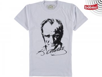 13-16 Atatürk Baskılı Tişört 13Y,14Y,15Y,16Y