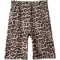 BÜRÜMCÜK LEOPAR DESENLİ BEL LASTİKLİ CEPLİ KAPRİ  9Y,10Y,11Y,12Y Kız